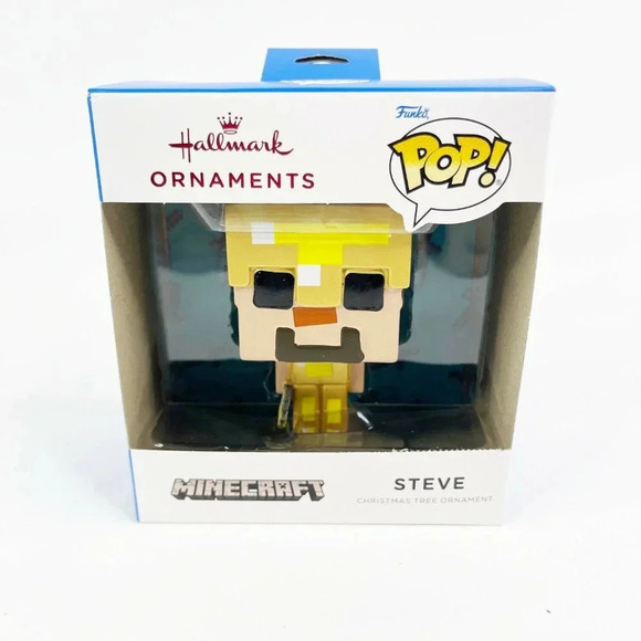 Hallmark Funko Pop! 2021 Minecraft Christmas Ornament STEVE - Picture 1 of 3